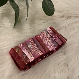 Magenta Shell Bracelet